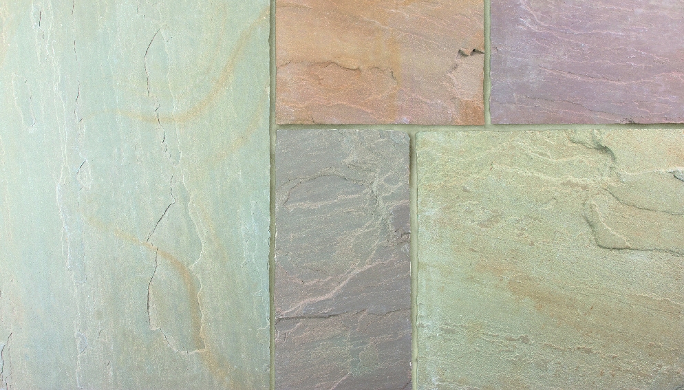 Indian Sandstone Riven (1140x570x22) Brown Multi