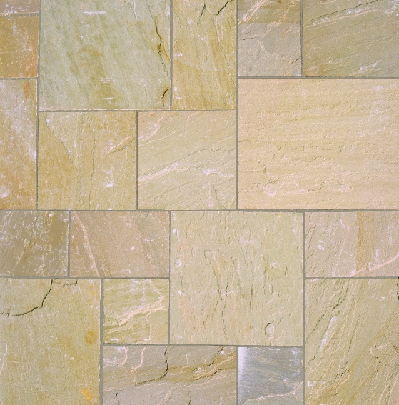 Indian Sandstone Riven (1140x570x22) Buff Multi
