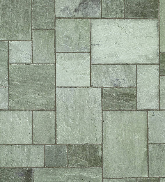 Indian Sandstone Riven (570x570x22) Grey Multi
