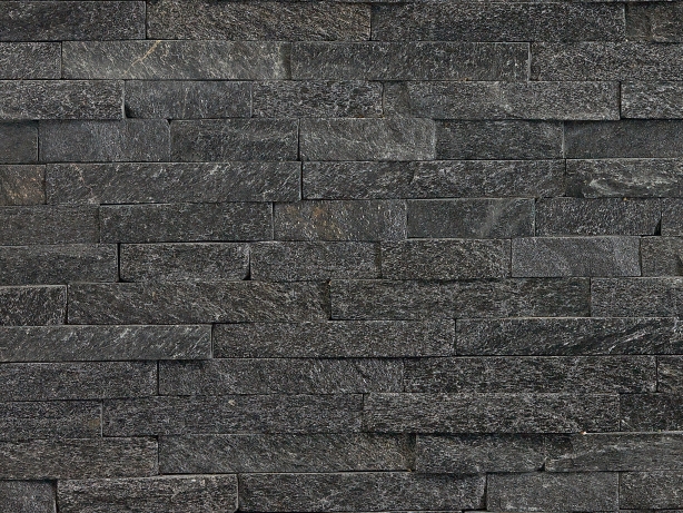 Stoneface Veneer Drystack Walling (Corner) -  Nero Quartzite