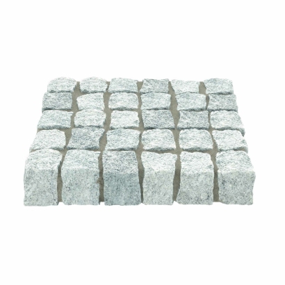 Sawn Cropped Granite Setts (110x110x100)- Silver Grey